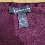 *5/$25 Sale* INC Burgundy Metallic Sweater Purple Photo 1