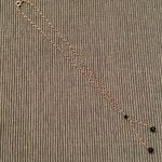 3 necklaces in black, black and gold, black and white colored EUC Photo 11