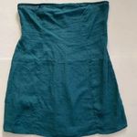 Anthropologie teal tunic top short mini dress large linen blend New NWT RARE HTF Photo 0