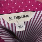 st. john's bay St. John’s Bay purple striped long sleeve button down shirt Photo 4