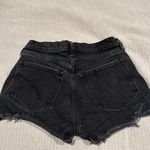 Abercrombie & Fitch Abercrombie Black Jean Mom Short High Rise  Photo 1