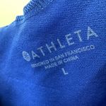 Athleta  size Large blue tank top‎ built in bra strappy athletic athleisure Photo 2