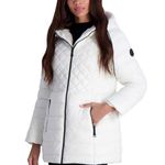 Steve Madden Women's Glacier Shield Winter Puffer Coat with Faux Fur Lining M Photo 3