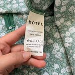 Motel Rocks  Calia Dress Floral Puff Sleeve Mini Green (Small) Photo 7