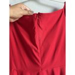 Grace Karin  Red Off Shoulder Fit & Flare Pleated Dress Women’s XL Cocktail Party Photo 7