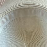 Chic Soul Large floppy bride theme beach or sun hat in white with gold writing. One size Photo 5