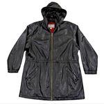 wilson's leather Wilson's 80's Vintage Leather Hooded Jacket GUC Size L    WF170 Photo 0