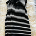 Black & White Striped Mini Dress Size M Photo 0
