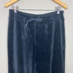 Coolibar Beach Velour Pants Women Small Black Pull On Drawstring UPF 50 Wide Leg Photo 4