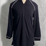 Terry Lewis classic luxuries‎ black quarter zip jacket tennis size S NEW Photo 0