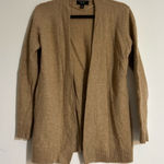 Charter Club  Luxury Cashmere Tan Open Front Cardigan Sweater Medium Neutral Photo 0