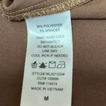 Ro & De  Brown Silk Satin Crew Neck Sleeveless Pullover Boxy Crop Tank Top Size M Photo 3