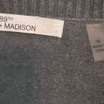 89th and Madison gray and black color block asymmetrical sweater top size medium Photo 5