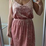 Forever 21 Luxe crushed velvet blush pink summer dress Photo 0