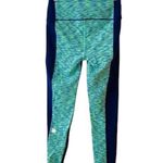 Victoria's Secret Victoria’s Secret VSX Knockout Blue Space-dye Contrast Leggings Photo 4