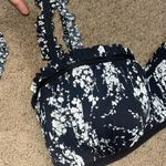 Michael Kors  Collection Ruffle Floral Two-Piece Bikini Swimsuit‎ Black White 12 Photo 5