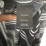 Torrid  Womens Plus 3X Challis Maxi Shirt Kimono Open Duster Black White Stripe Photo 6