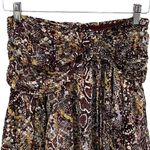 Free People  Womens Animal Print Boho Flowy Mini Skirt Brown Size 2 NWT‎ Photo 3