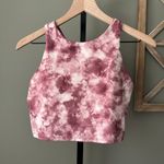 Athleta Pink Tie Dye Conscious Crop Top - Medium Photo 1