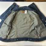 Levi's Levi’s Original Trucker Jacket Denim dark blue yellow stitching bronzed buttons‎ Photo 2