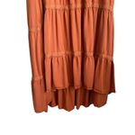 Baltic Born  Maxi Dress XL‎ Burnt Orange Flutter Sleeve Tiered Boho Chic Prairie Photo 6