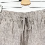 Athleta Womens Beachy Lounge Retreat Linen High Rise Ankle Pants Size M Pyrite Photo 3