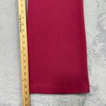 Uniqlo Drape Flared Pants Womens 8 Fuchsia Red Front Back Pockets Zip Classic Photo 6