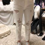 Stella Rae's White Boyfriend Jeans Photo 0