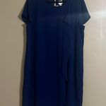 Chico's Chico’s Dress Sz XL Ruffle Wrap Front Flutter Cap Sleeves Classic Worship Photo 2
