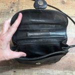 Brighton  One World Brown Black Leather Crossbody Small Mini Purse Heart Photo 3