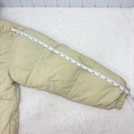 ZARA Light Beige Puffer Jacket Full Zip Water Repellent Oversize Size M Photo 14