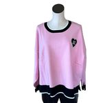 Juicy Couture NWT Juicy by  Heart Pink Black Knit Sweater 3X Photo 6