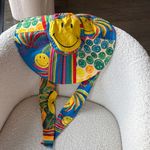 Farm Rio Mixed Scarves Smiley Hat NWT RARE ☀️ Photo 8