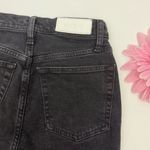 RE/DONE  Originals High Rise Ankle Crop Jeans: Faded Black Wash Photo 7