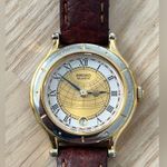 Seiko Ultra RARE Vintage Age of Discovery Motif Ladies Watch Leather Strap Photo 2