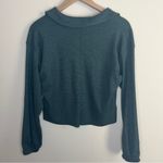 Altar'd State BNWT  Top XS Cropped Polo Collar Oversize Boxy Relaxed Hunter Green Photo 4
