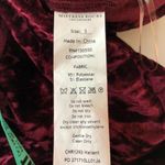 Mistress Rocks Women's Wide Leg Pants Plum Crushed Velvet Side Snap Burgundy S Photo 6