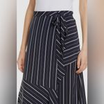 Joie  Lundyn Striped Wrap Assymetric Midi Skirt Size 8 Photo 1
