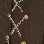 Women’s Black Long Sleeve Sexy Top/Dress with Chain Closure Size XL NEW Black Photo 11