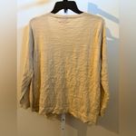 Oscar de la Renta  Cream Cardigan with Green Leaf Accents Photo 1
