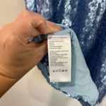 Urban Outfitters UO A-List Sequin Baby Blue Cowl Neck Line Mini Dress Size XS Photo 4