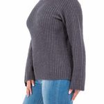 fever Bell Sleeve crewneck sweater nwt Gray Size L Photo 1