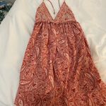 ZARA orange halter dress Photo 0