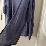 Anne Klein  periwinkle purple high low split light weight cardigan in size Large Photo 4