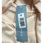 London Times  Dress Women's 8 Pink Cold Shoulder Flounce Ruffled Over the Knee Photo 9