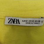ZARA Yellow Cinched Waist Crinkled Sleeveless Top Size M Photo 8
