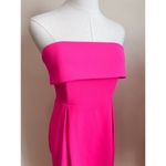Lovers + Friends NEW Revolve Serena Gown Hot Pink Strapless Dress Small Barbie Photo 3
