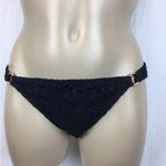 Ralph Lauren Black Crochet Lace Bikini Swim Suit Bottoms S Photo 0