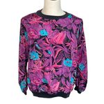Vintage 80s Anata floral pullover top Size Medium Photo 0