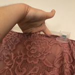 NEW NWT DUAL NATURE Lace One Shoulder Mini Dress Mauve Pink Floral Lace Medium M Photo 7